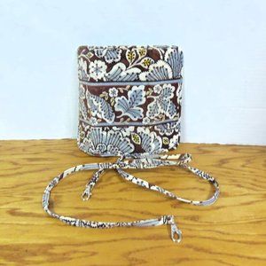 Vera Bradley  " Slate Blooms" Crossbody Wallet